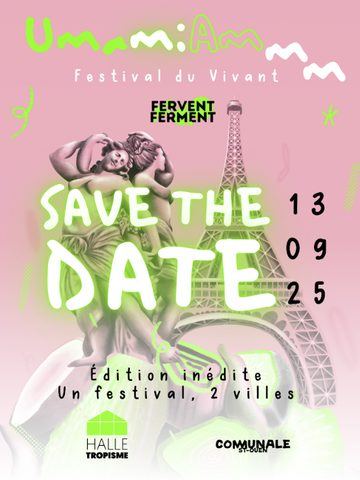 Affiche UMAMIAMMM 2025 — Save the date, un festival, 2 villes