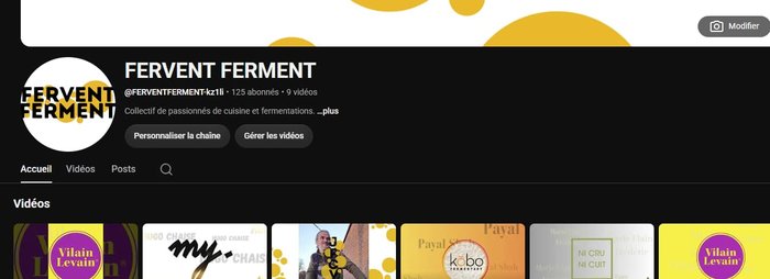 Chaîne YouTube Fervent Ferment
